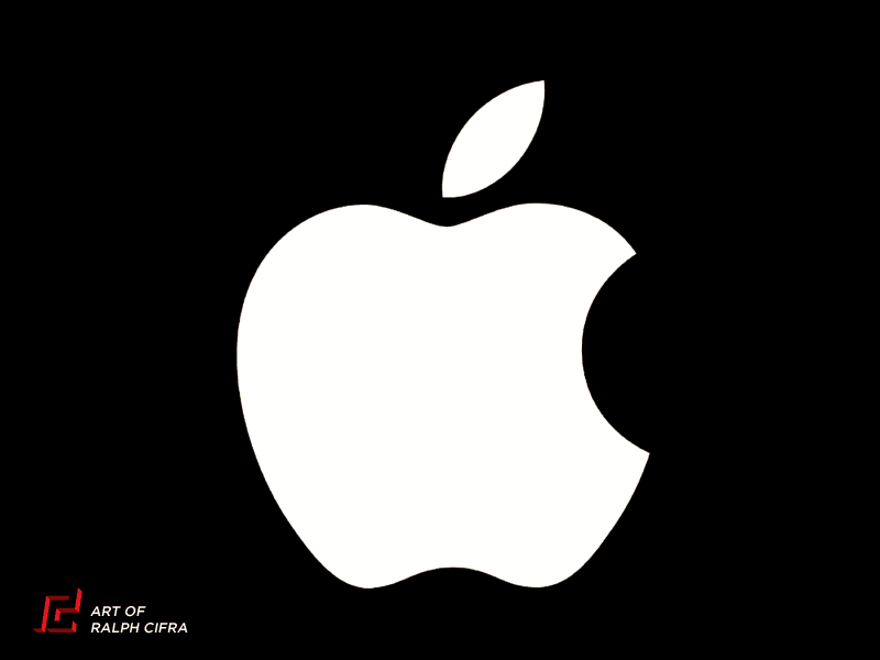 APPLE LOGO TRANSFORMATION apple art design illu illustration iphone macbook painting red