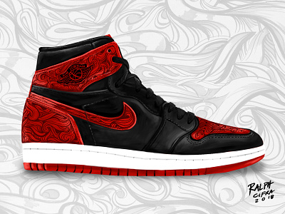 IPAD ART: AIR JORDAN 1 SNEAKER ILLUSTRATION