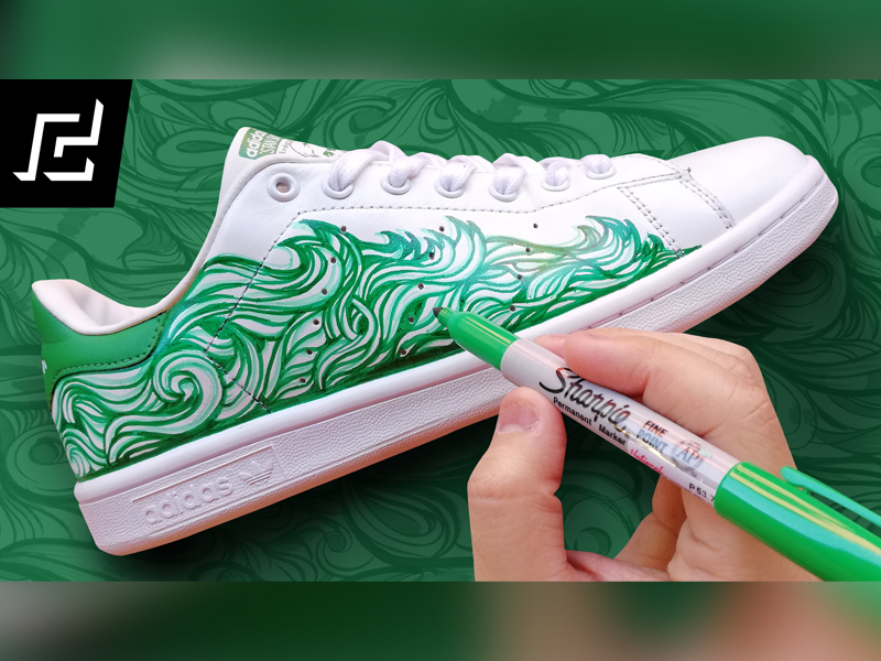 ADIDAS STAN SMITH USING SHARPIE by Cifra on Dribbble