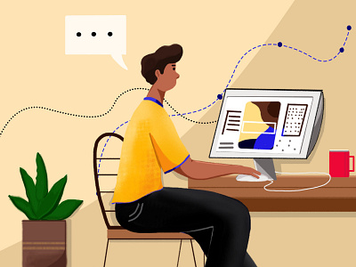 Content creator illustration