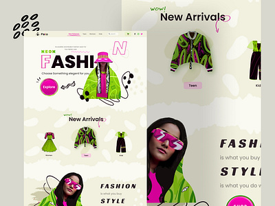 Fashion-Elegant fashionable clothing e-Commerce website
