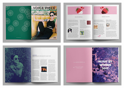 Voice Piece: Feminist Music Magazine design feminist illustration magazine music
