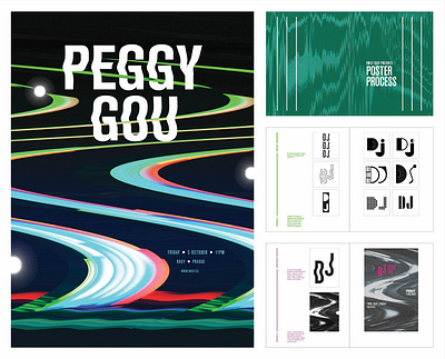 Peggy Gou: Concert Poster and Process Book concert poster design music process typography