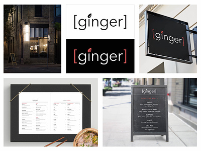 Ginger: Restaurant Branding branding design restaurant