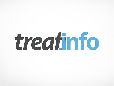 Treat.info identity info info. medical logo medical treat typography vector