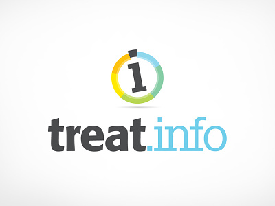 Treat.info i identity info logo stopwatch treat vector