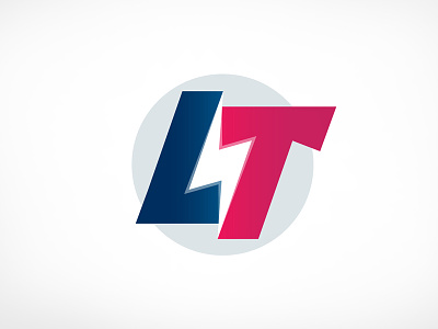 LT Electrical blue bolt brand branding circle icon l lighting logo logo design monogram red t vector