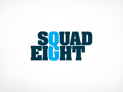 Squad Eight Logo Design by myck stewart on Dribbble