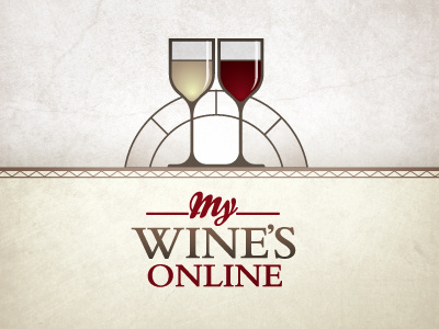 My Wines Online branding logo vector wine