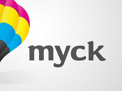 Myck Typography identity logo myck typography vector
