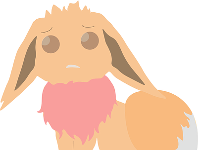 Sad fox pokemon illustration illustrator transparent