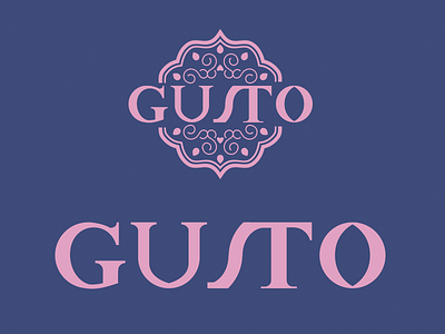 GUSTO icon，fashion logo
