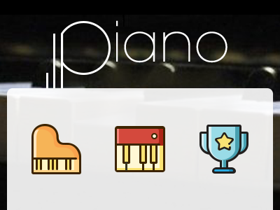 Piano icon icon logo piano