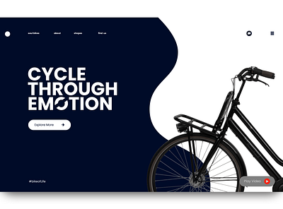 Bike of Life dark ui design light ui typography uidesign web design