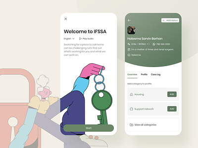 IFSSA x MetaLab design mobile social service ui