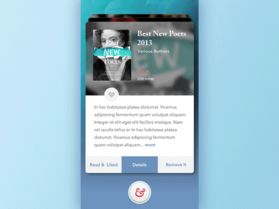 [50 Weekly UI Challenge] Book&Book animation mobile ui
