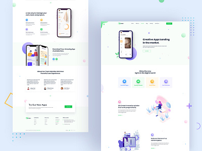 App Landing Home Page