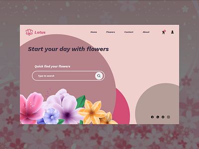 Flower Shop adobe xd flower flowers flowershop landing page landing page design user experience user interface web design