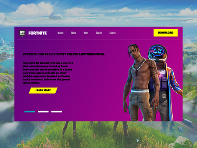 Fortnite Landing Page