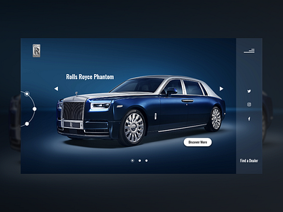 Rolls Royce Concept car design landing page phantom rolls royce ui user experience user interface ux web design