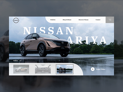 Nissan Ariya Concept adobe xd car design figma landing page landing page design landingpage nissan photoshop ui user experience user interface ux web design تجربه کاربری رابط کاربری