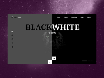BlackWhite Photos adobe xd black black white design landing page photoshop ui user experience user interface ux web design white