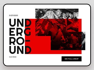 Underground live collage hero live concerts music red underground