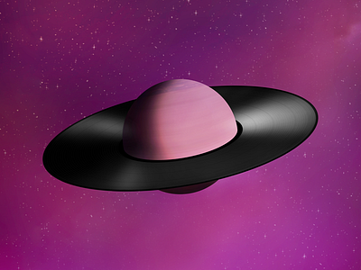 Badass Jupiter art galaxy jupiter music photoshop planet planets purple stars vinyl