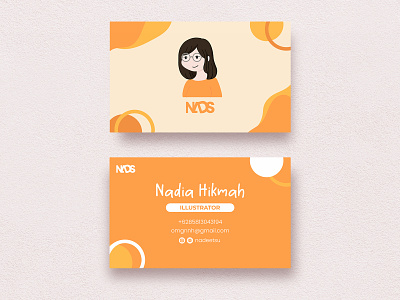 Name Card Concept brand brand design brand identity branding business card card card design design graphic design identity mockup name card orange ui