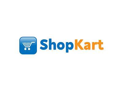 ShopKart logo branding design flat icon logo logodesign logos minimal online shop logo shop kart logo shop logo typography vector