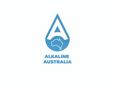 Alkaline Australia Logo alkaline logo animation asia australia branding design flat logo logodesign logos map maplogo minimal typography vector waterlogo website