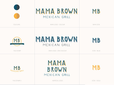 Mamma Brown Branding & Identity branding cuisine hospitality logo logo design mexican restaurant