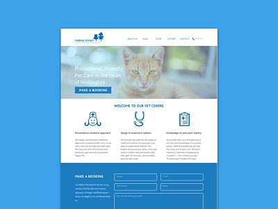 Vet Centre Website Redesign animals center desktop vet web web design website