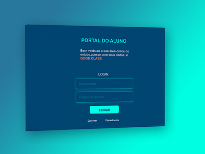 Screen of student dashboard art design flat minimal typography ui