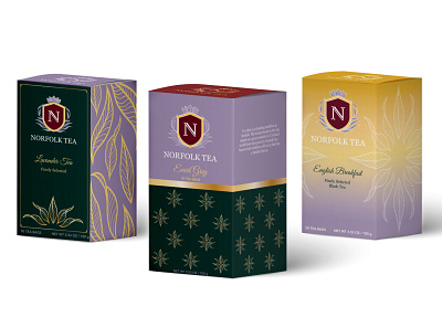 Norfolk Tea packaging brand identity branding design graphic design package design packaging