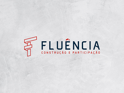 Fluência brand branding constructions logo logo design logotype