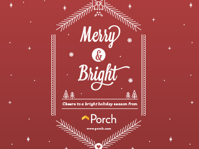 Porch Holiday Card