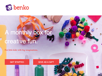 Benko Box design website