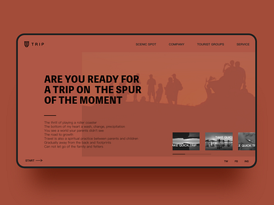 Travel website design ui ux web