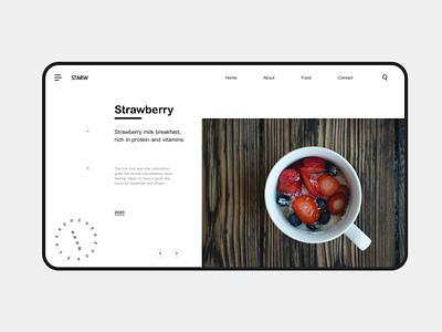 Dessert website design icon ui ux web
