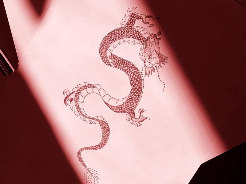 Korean Dragon Tattoo Design by Taylor Lam on Dribbble