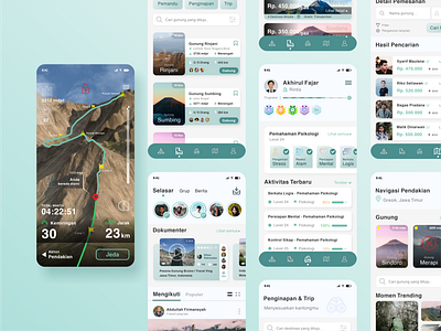 Ancala - Hiking App UI Design app branding branding agency company branding design illustration typography ui ux web design