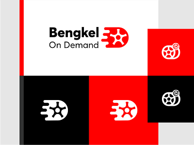Bengkel On Demand branding company branding design graphic design illustration logo vector