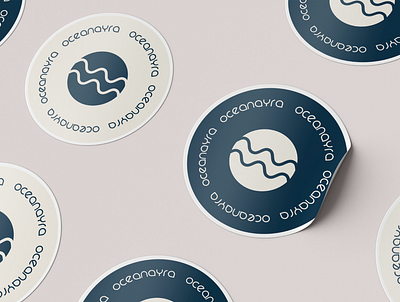 OceanAyra Sticker Design branding graphic design logo