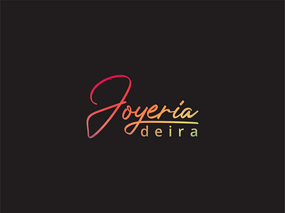 Joyeria Deira branding flat icon illustrator logo type vector