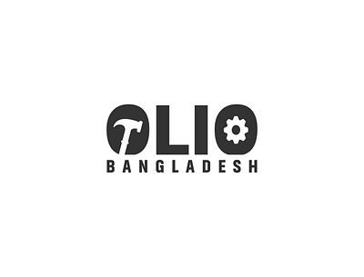 Olio Bangladesh branding flat icon illustrator lettering logo minimal type typography vector