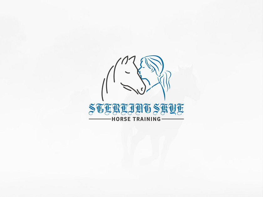 Horse training logo by Sahrear hossen on Dribbble