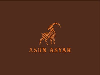 Asun Asyar branding flat icon illustrator logo minimal type typography vector web