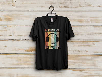 Gaming T_Shirt Design branding gaming gaming t shirt illustrator lettering logo minimal t shirt type typography vector web