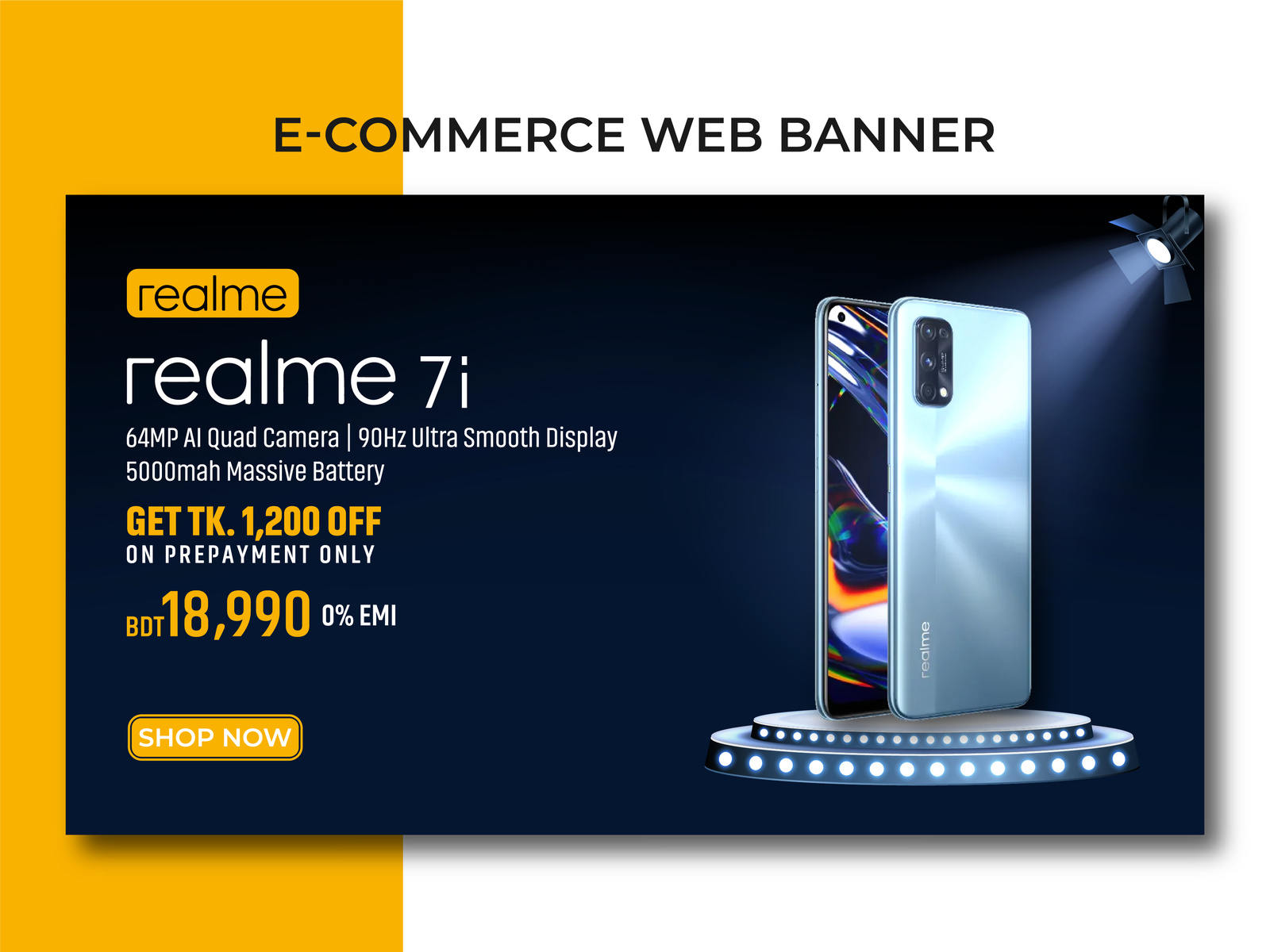 e-Commerce Web Banner by Sahrear hossen on Dribbble